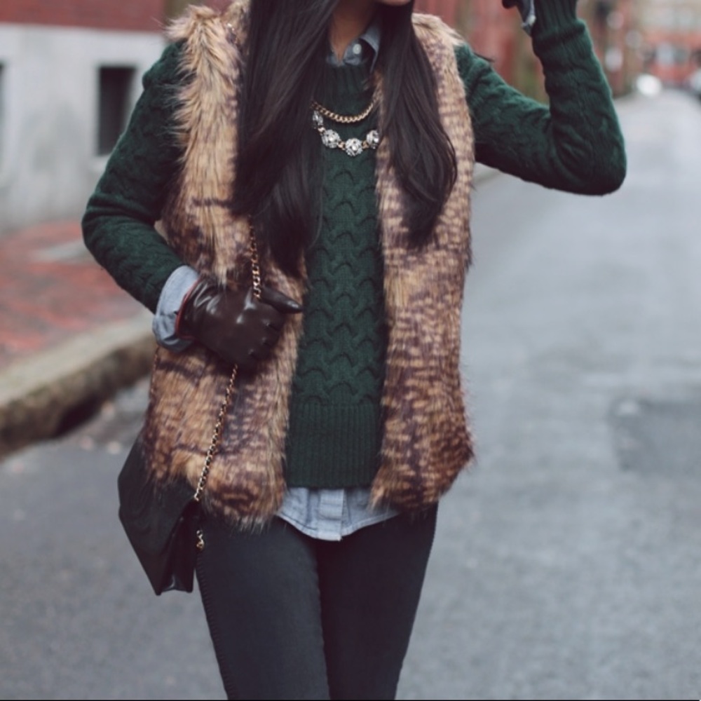 Mossimo fur vest from Target; worn once